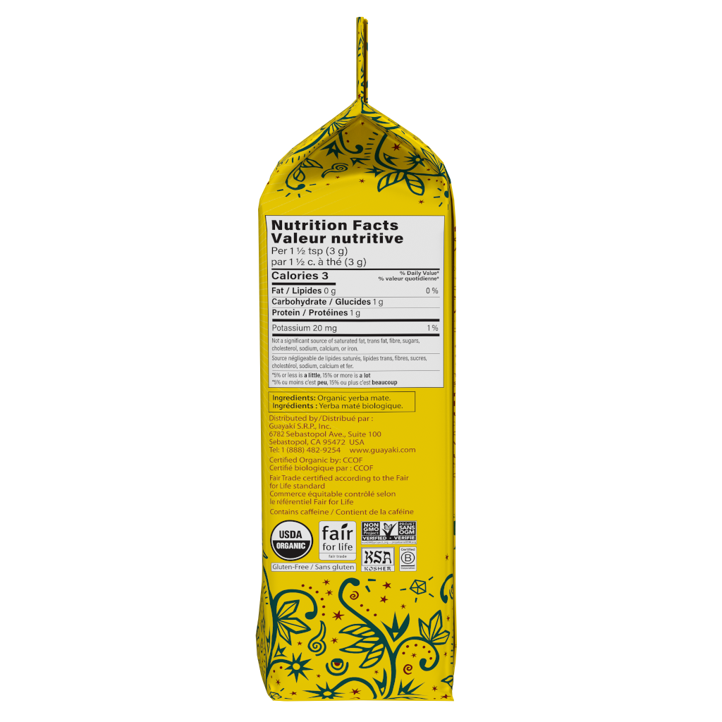 Guayaki Organic Traditional Yerba Mate Tea Bags - Loose Leaf 454g - Tea