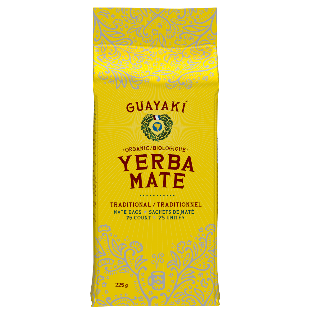 Guayaki Organic Traditional Yerba Mate Tea Bags - 75ct Bags 224g - Tea