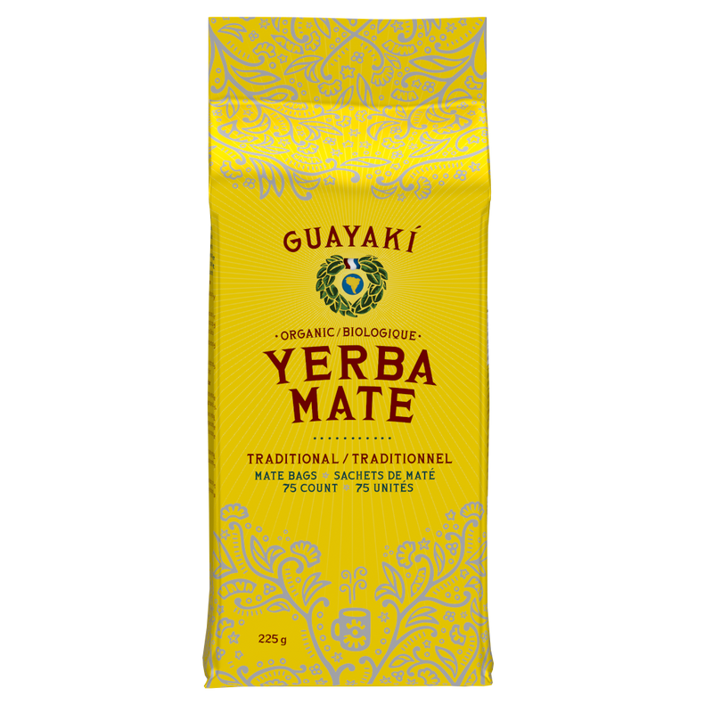 Guayaki Organic Traditional Yerba Mate Tea Bags - 75ct Bags 224g - Tea