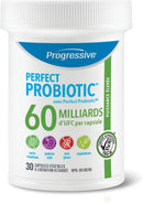 Progressive Perfect Probiotic 60 Billion Extra Strength with Perfect Prebiotic - 30 vegetable capsules - Probiotics