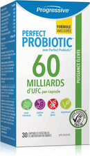 Progressive Perfect Probiotic 60 Billion Extra Strength with Perfect Prebiotic - 30 vegetable capsules - Probiotics