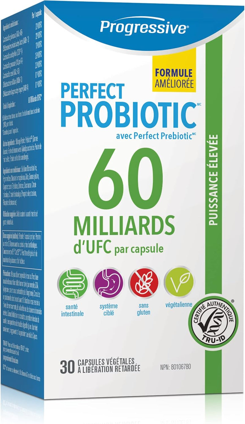 Progressive Perfect Probiotic 60B 30 vegetable capsules