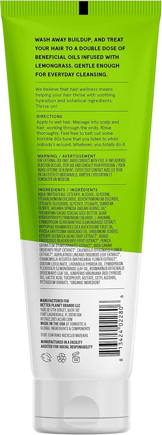 Acure Conditioner Clarifying 236ml / Lemongrass