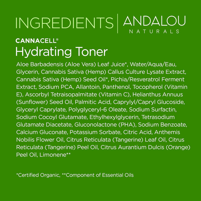 Andalou Naturals CannaCell Hydrating Toner