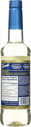 Torani Sugar Free Syrup - Vanilla 375ml - - Syrup