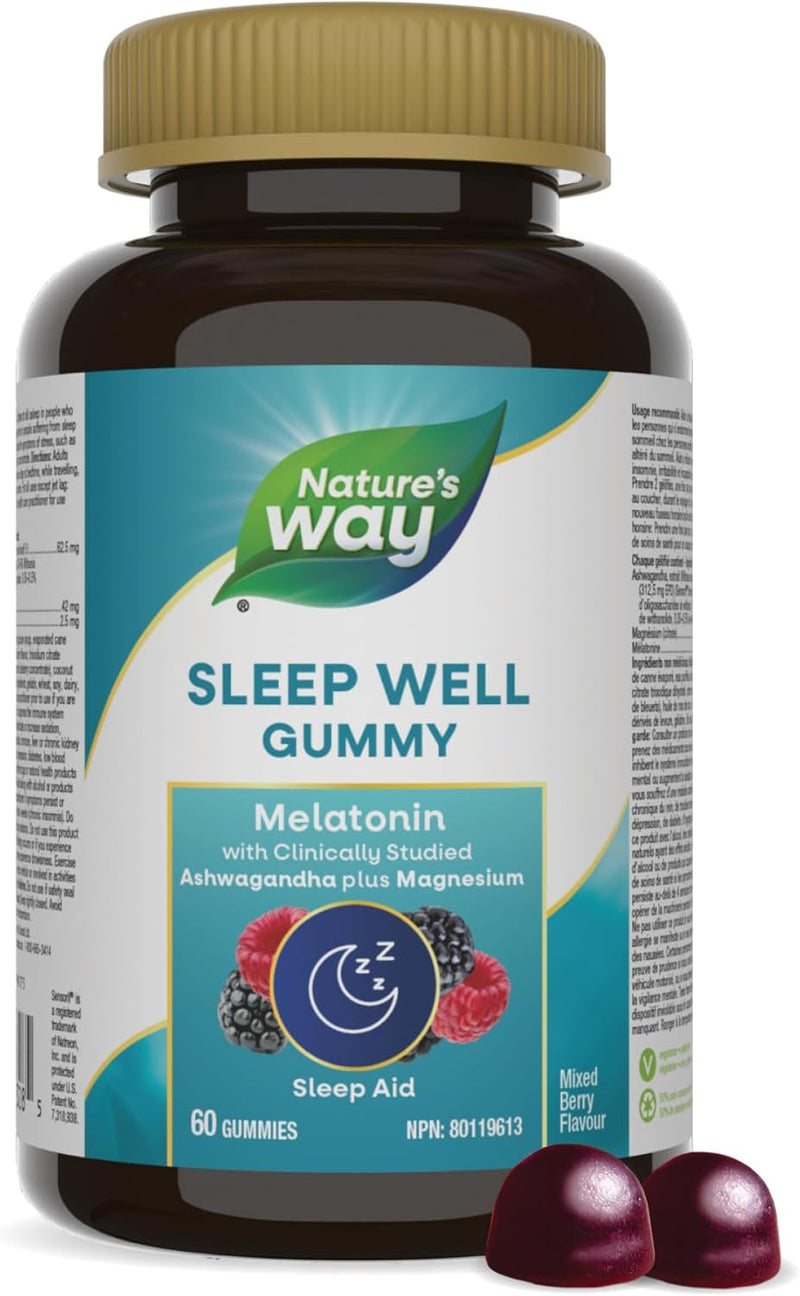 Nature's Way Sleep Well Gummies - 60 Gummies - Melatonin