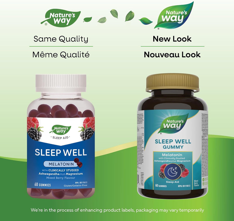 Nature's Way Sleep Well Gummies - 60 Gummies - Melatonin