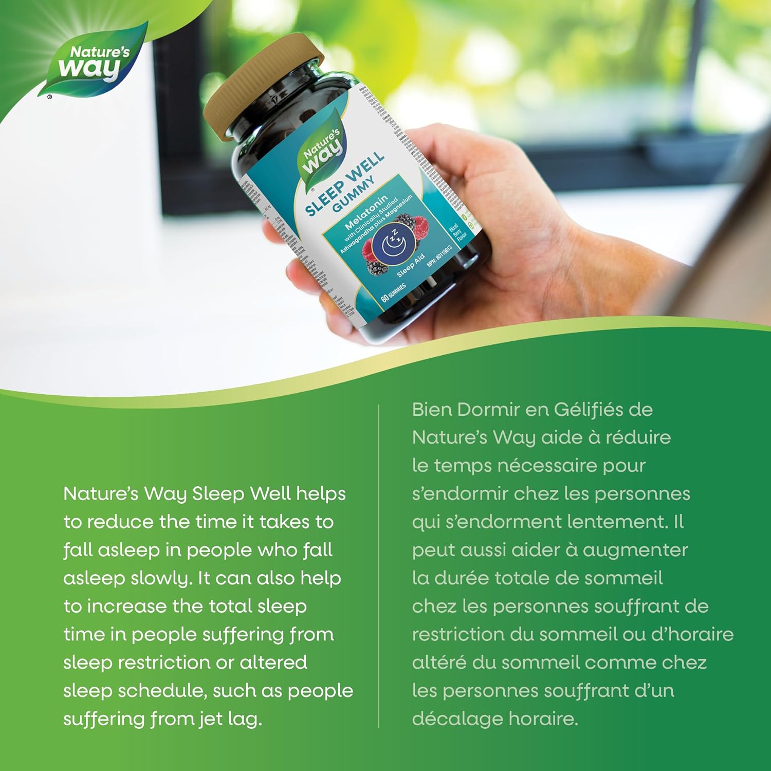 Nature's Way Sleep Well Gummies - 60 Gummies - Melatonin