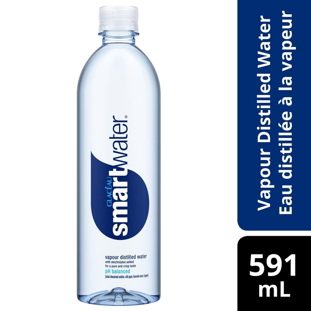 Eau distillée à la vapeur Glaceau Smartwater