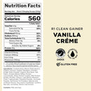 Rule 1 Clean Gainer - Vanilla Ice Cream 30 servings - Mass Gainer