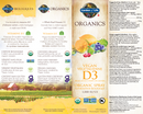Garden of Life - Organics - Vegan D3 Organic Spray - 58ml Vanilla - Vitamin D