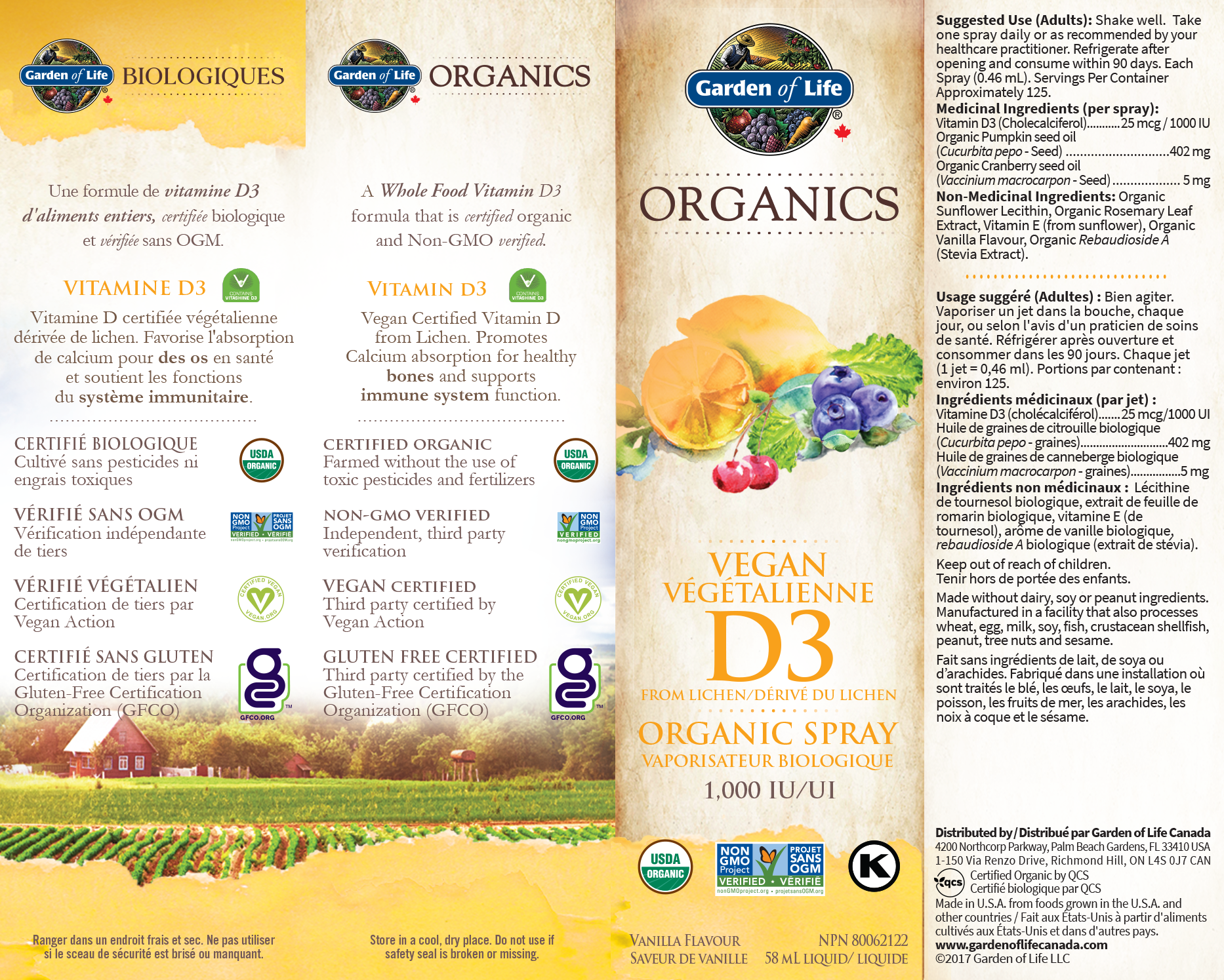 Mykind Organics – Veganes D3 Bio-Spray