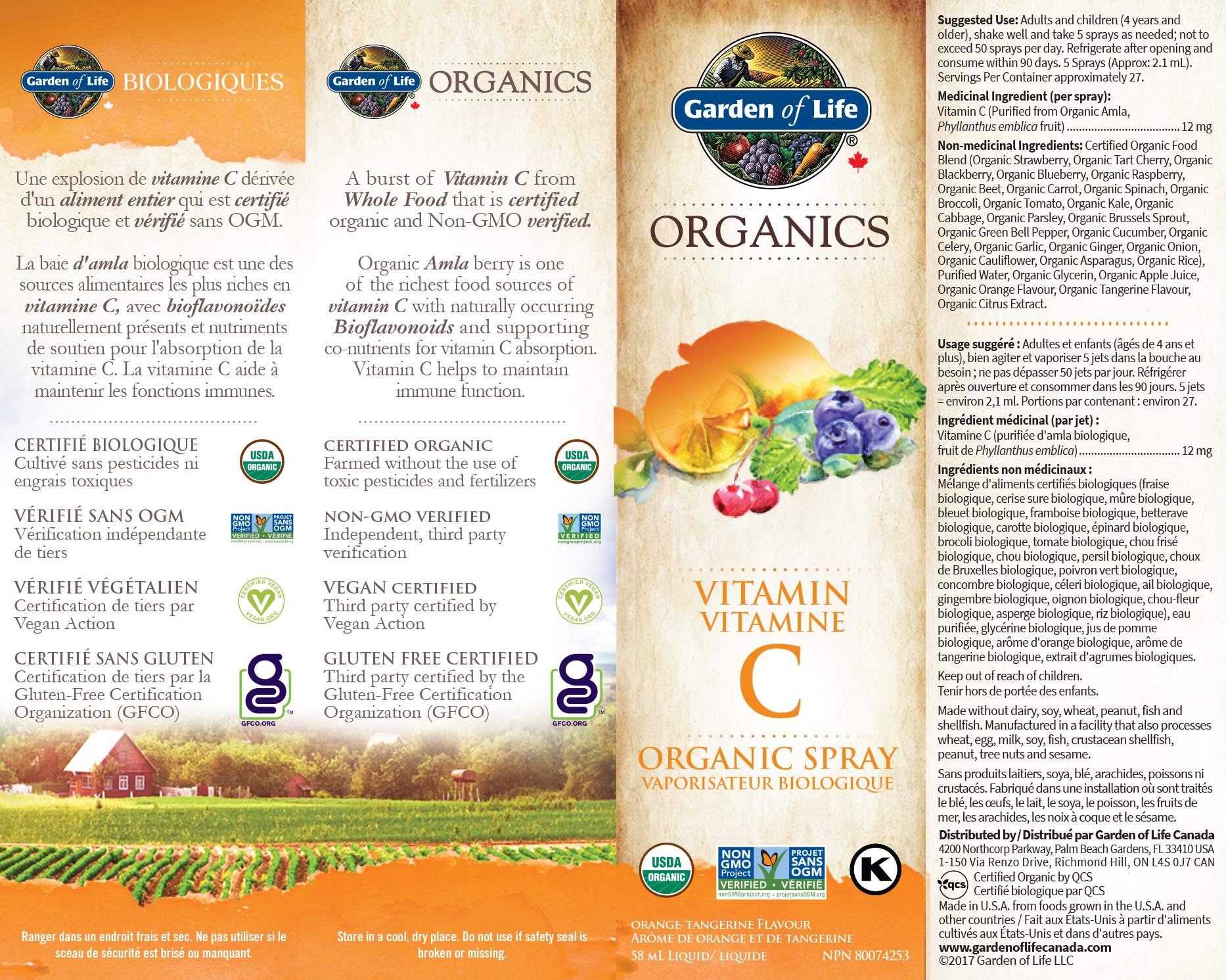 Mykind Organics – Vitamin C Bio-Spray