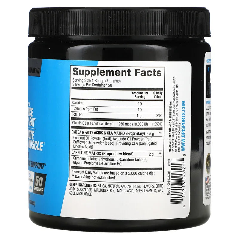 bpi l carnitine and cla BPI Sports CLA + Carnitine Omega 6