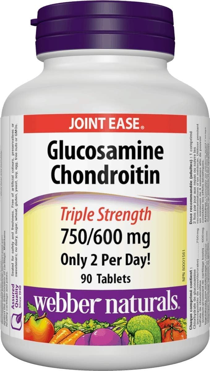 Webber Naturals Glucosamine Chondroitin Triple Strength 750/600 mg