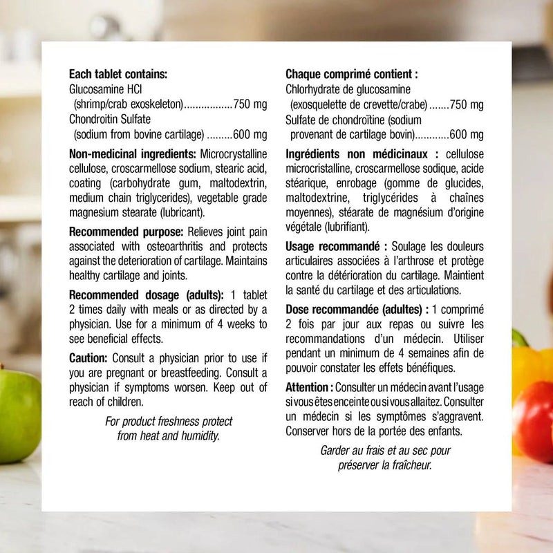 Webber Naturals Glucosamine Chondroitin Triple Strength 750/600 mg