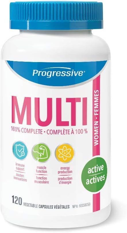 Progressive Multivitamins For Active Women - 120 vegetable capsules - - Women's Health