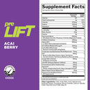 Rule 1 PreLift - Acai Berry 30 servings - Pre-Workout
