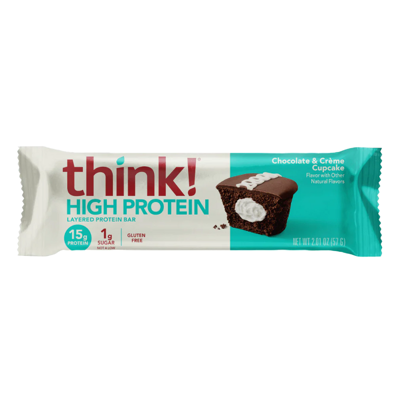 Think! High Protein Bars - Chocolate Creme Cupcake 10-Pack - - Protein snacks