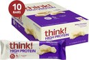 Think! High Protein Bars - White Chocolate 10-Pack - - Protein snacks