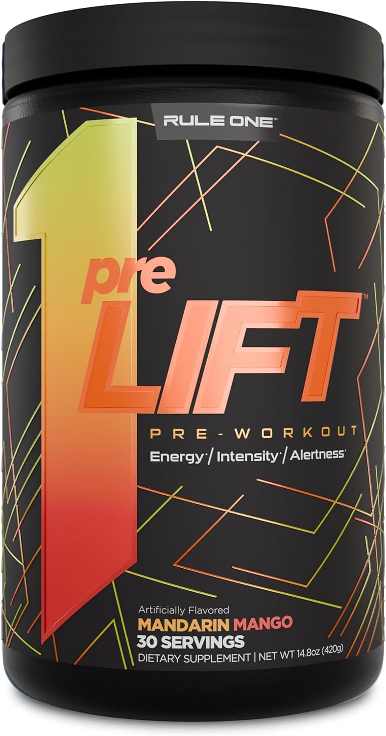 Rule 1 PreLift - Mandarin Mango 30 servings - Pre-Workout