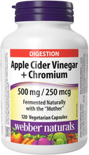 Vinaigre de cidre de pomme Webber Naturals + Chrome