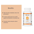 Orange Naturals B-Complex with L-Theanine - 45 Vegetarian Capsules - Vitamin B