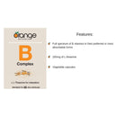 Orange Naturals B-Complex with L-Theanine - 45 Vegetarian Capsules - Vitamin B