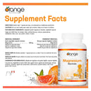 Orange Naturals Magnesium Glycinate 200mg - 90 Vegetarian Capsules - Magnesium