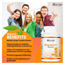 Orange Naturals Magnesium Glycinate 200mg - 90 Vegetarian Capsules - Magnesium