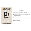 Orange Naturals D3 Drops 1000 IU - Orange 15 ml - Vitamin D