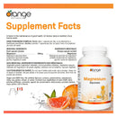 Orange Naturals Magnesium Glycinate 200mg - 180 Vegetarian Capsules - Magnesium