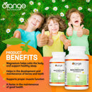 Orange Naturals Kids Magnesium 50mg - Tangerine 120 Chewable Tablets - Magnesium