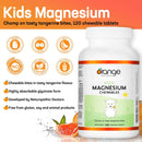 Orange Naturals Kids Magnesium 50mg - Tangerine 120 Chewable Tablets - Magnesium