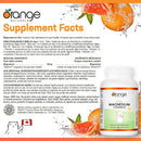 Orange Naturals Kids Magnesium 50mg - Tangerine 120 Chewable Tablets - Magnesium