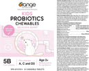 Orange Naturals Kids Probiotics 5B - Berry 30 Chewable Tablets - Probiotics