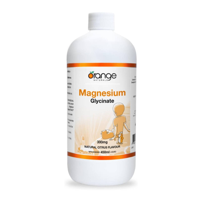 Orange Naturals Magnesium Glycinate 300mg - Citrus 450 ml - Magnesium