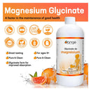 Orange Naturals Magnesium Glycinate 300mg - Citrus 450 ml - Magnesium