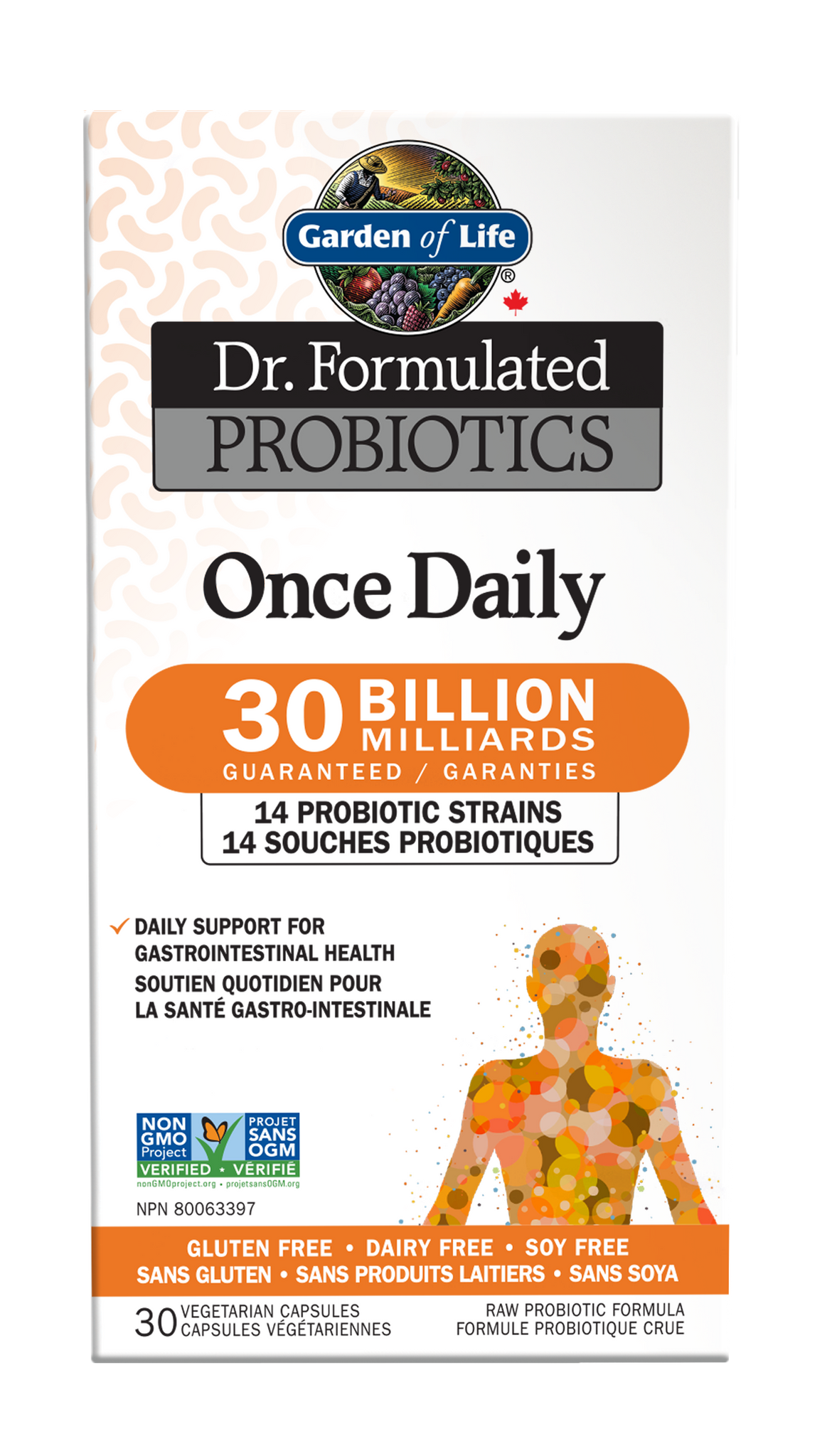 Garden Of Life Dr. Probiotiques formulés une fois par jour 30B