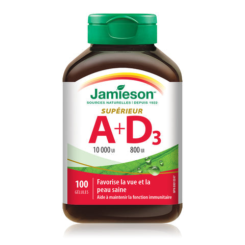 Jamieson Vitamin A & D - 100 Softgels - Multivitamins