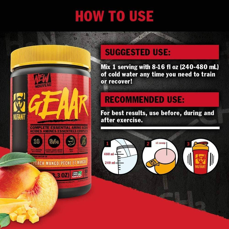 Mutant GEAAR - Sweet Iced Tea 378g - Post-workout