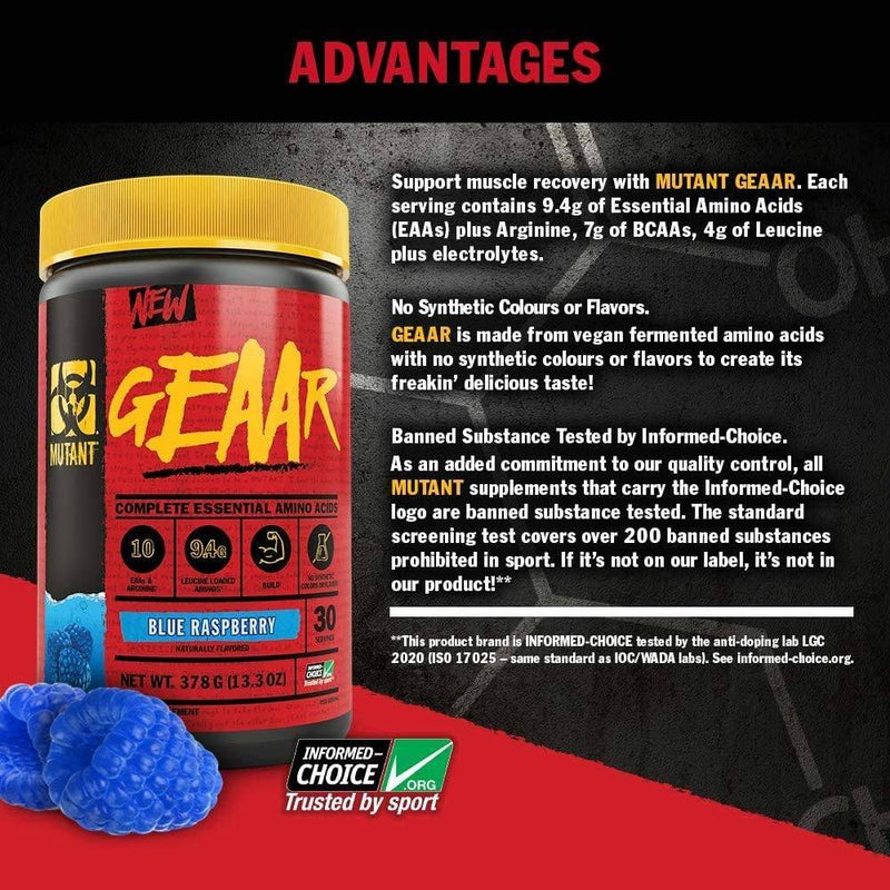 Mutant GEAAR - Tiger's Blood 378g - Post-workout