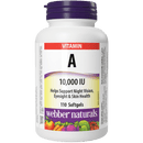 Webber Naturals Vitamin A 10,000 IU - 110 Softgels - Vitamin A