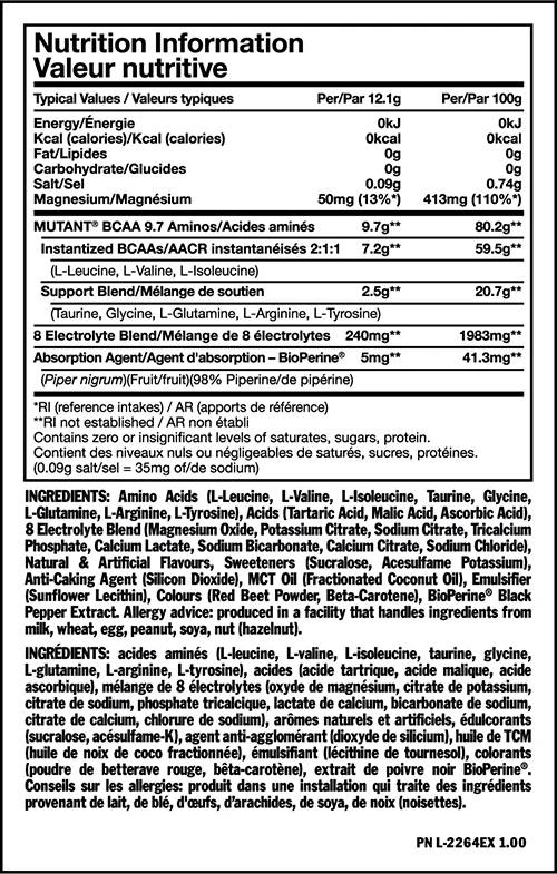 Mutant BCAA 9.7 Sweet Iced Tea / 30 Servings