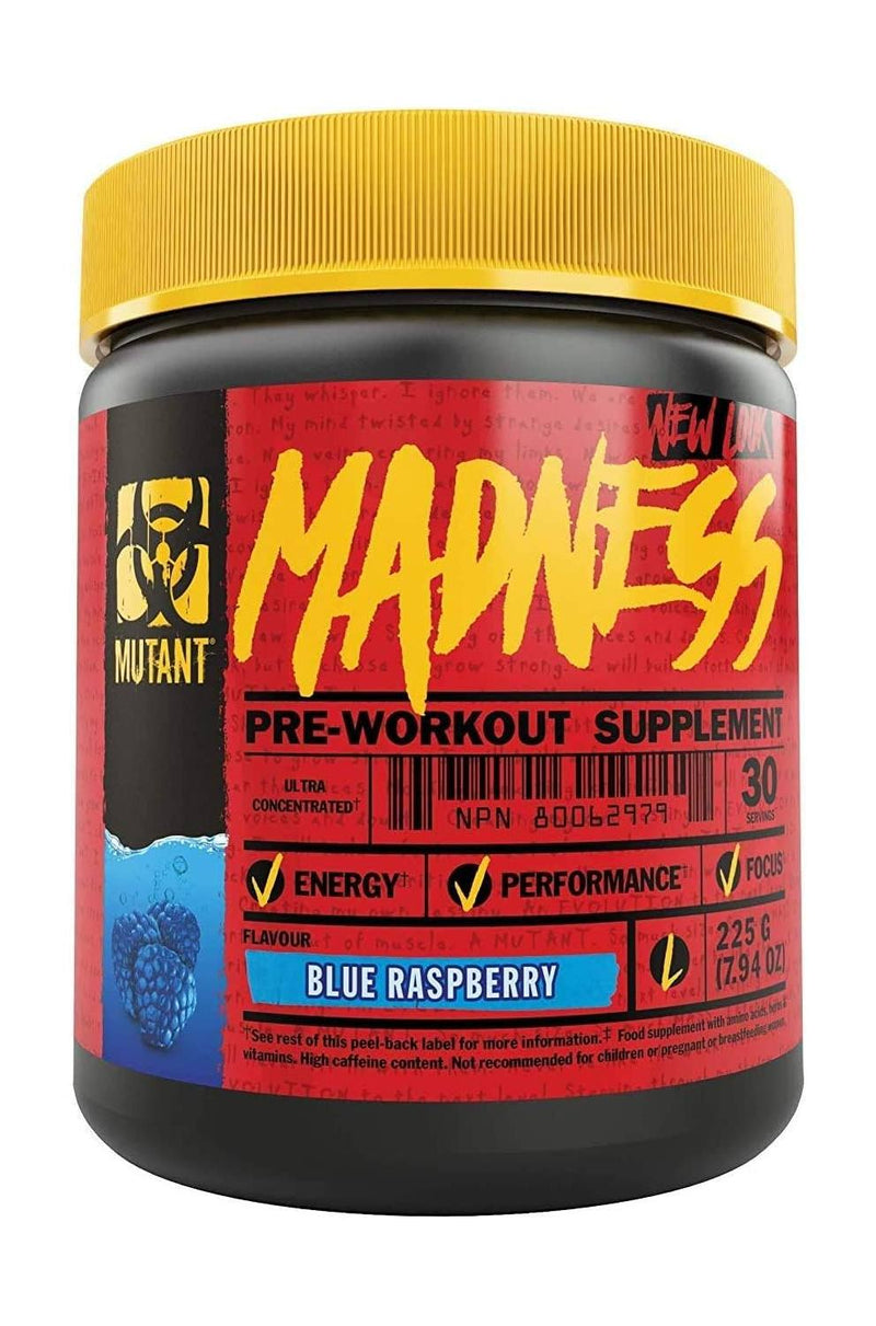 Mutant Madness - Blue Raspberry 225g - Pre-Workout