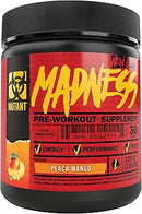 Mutant Madness - Peach Mango 30 servings 05 31 2025 - Pre-Workout