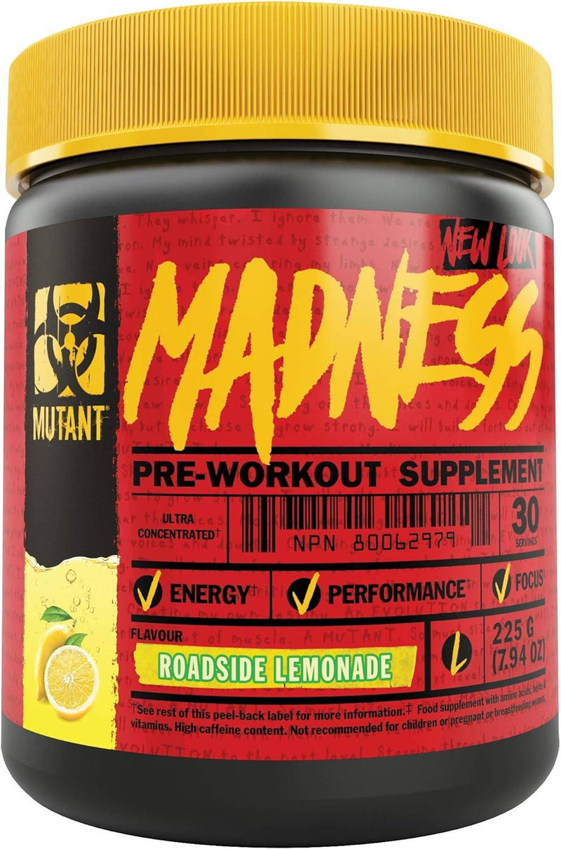 Mutant Madness - Roadside Lemonade 225g - Pre-Workout