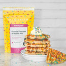 Flourish Protein Pancake & Waffle Mix - Birthday Cake 430g - - Pancake Mix