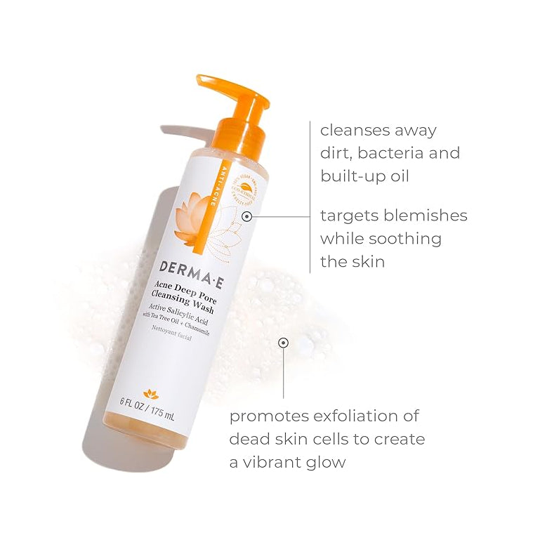 Derma E Acne Deep Pore Cleansing Wash 175ml