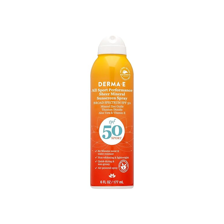 DERMA-E All Sport Performance Sheer Mineral Sunscreen Spray 177ml